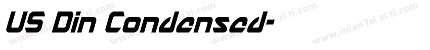 US Din Condensed字体转换